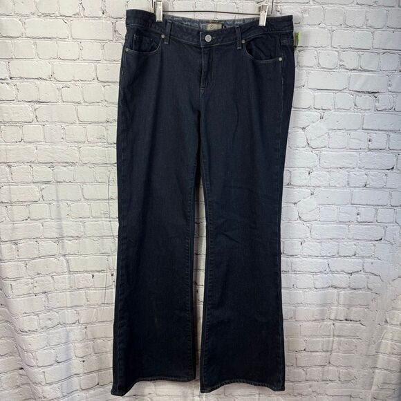 Paige Robertson Bootcut Flare Dark Wash Jeans Size 32 - Picture 1 of 12